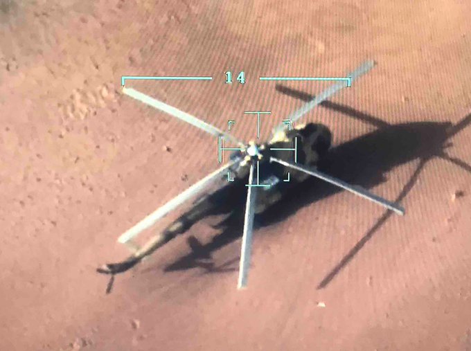 Pasukan Pemerintah Libya Sita Helikopter Mi-17 Rusia Yang Ditinggalkan Milisi Haftar Dekat Sirte